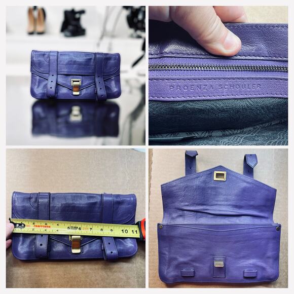 Proenza Schouler PS1 -A-1-50 Pochette small clutch bag grape Jam Purple Rain 02 - Picture 1 of 16